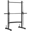 Squat Rack with Pull Up Bar Adjustable Weight Lifting Home Gym