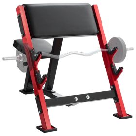 VEVOR Preacher Curl Bench, Strength Training Benches, Max load 660 LBS Home Gym Fitness Equipment, Seated Arm Isolated Barbell Dumbbell Bicep Station,