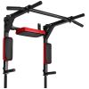 VEVOR Multifunctional Pull Up Bar, Wall Mounted Chin Up Bar Dip Station for Home Gym, Heavy Duty Steel Upper Body Workout Pull Ups, Power Tower Set Tr