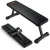 VEVOR Flat Weight Bench, Foldable Strength Training Bench, Utility Workout Bench for Full Body Workout, 1000 LBS Press Bench for Home Gym Exercise, fo