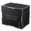 VEVOR 3 in 1 Plyometric Jump Box, 24/20/16 Inch Wooden Plyo Box, Platform & Jumping Agility Box, Anti-Slip Fitness Exercise Step Up Box for Home Gym T