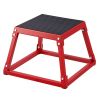 VEVOR Plyometric Jump Box, 12 Inch Plyo Box, Steel Plyometric Platform and Jumping Agility Box, Anti-Slip Fitness Exercise Step Up Box for Home Gym Tr