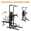 Multifunction heavy duty fitness stand strength training power tower