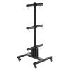 VEVOR Weight Plate Rack, Vertical Weight Plate Tree for 2-Inch Weight Plates, Standard Weight Plate Tree with Wheels, 1000 lbs Load Capacity Weight St