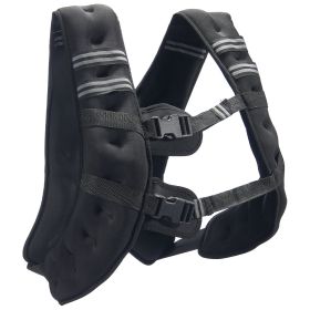 VEVOR Weighted Vest, 30 lbs Weight Vest with Reflective Stripe, Adjustable Buckle Body Weight Vest for Men Women, Workout Equipment for Strength Train