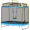 3-in-1 Trampoline for Kids, 6.9' Kids Trampoline with Net, Light Blue