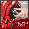 66lbs Dumbbell & Barbell Adjustable Set Two-In-One Strength Muscle Exercise Fitness Plate Bar Clamp Rod for Home Gym