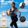 VEVOR Adjustable Weighted Vest, 11-20lb Weight Vest with 6 Ironsand Weights and Reflective Stripe, Body Weight Vest Exercise Set for Men Women, Workou