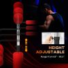 4-in-1 Boxing Punching Bag Stand with 2 Speedballs, 360° Relax Bar, & PU-Wrapped Bag & Adjustable Height, Red