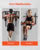 VEVOR Multifunctional Pull Up Bar, Wall Mounted Chin Up Bar Dip Station for Home Gym, Heavy Duty Steel Upper Body Workout Pull Ups, Power Tower Set Tr