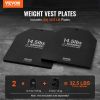 VEVOR Weight Vest Plates, 14.5 LB Pairs, Premium Steel Weighted plates, Contoured Ergonomic Fit – WODs, Additional Weight for Weight Vests, for Streng