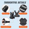 VEVOR Adjustable Weighted Vest, 20-32lb Weight Vest with 6 Ironsand Weights and Reflective Stripe, Body Weight Vest Exercise Set for Men Women, Workou