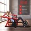 Hip Thrust Machine, Bridge Machine with Weight Holder, Heavy Duty Butt Exercise Equipment for Glute Muscles Building and Butt Shaping, Red