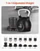 VEVOR Kettlebell, Adjustable Kettlebell with 7 Weight Levels (5, 11.5, 18, 24.5, 31, 37.5, 44 lbs), Die-Cast Aluminum and ABS Material, for Grip Stren