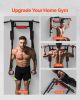 VEVOR Multifunctional Pull Up Bar, Wall Mounted Chin Up Bar Dip Station for Home Gym, Heavy Duty Steel Upper Body Workout Pull Ups, Power Tower Set Tr