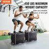 VEVOR 3 in 1 Plyometric Jump Box, 20/18/16 Inch Wooden Plyo Box, Platform & Jumping Agility Box, Anti-Slip Fitness Exercise Step Up Box for Home Gym T