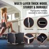 VEVOR 3 in 1 Plyometric Jump Box, 20/18/16 Inch Wooden Plyo Box, Platform & Jumping Agility Box, Anti-Slip Fitness Exercise Step Up Box for Home Gym T