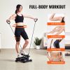 VEVOR Stair Stepper, Mini Stepper for Exercise at Home, Hydraulic Fitness Twist Stepper with Resistance Bands, Full Body Workout Cardio Equipment, Sta