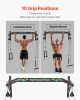 VEVOR Pull Up Bar, Multi-Grip Wall Mounted Pull Ups, 50 in Width Multifunctional Chin Up Training Station, Heavy Duty Steel Upper Body Workout Bars wi