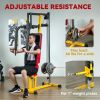 Chest Fly and Chest Press Machine for Back, Pectoral, Rear Deltoid and Shoulder Training, Yellow