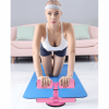 Sit Up Bar Floor, Portable Sit Up Exercise Equipment with Strong Suction Cups and Adjustable Foot Holder